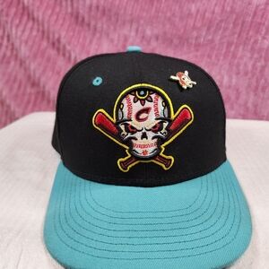 Columbus Clippers COPA Black-Teal Fitted Hat by NewEra 7 1/8